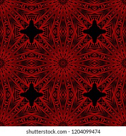 background, geometric seamless pattern with ornate lace frame