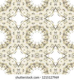background, geometric seamless pattern with ornate lace frame
