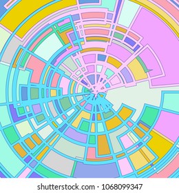 Background from geometric shapes