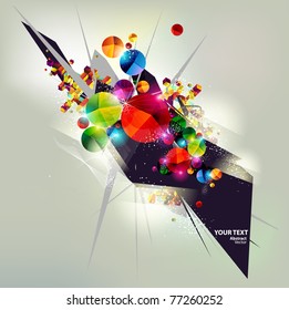 Background of  geometric shapes.