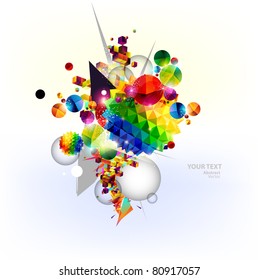 Background of geometric shapes.