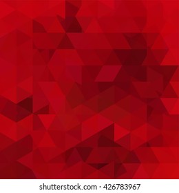 Background of geometric shapes. Abstract triangle geometrical background. Mosaic pattern. Vector EPS 10. Vector illustration. Red color. 
