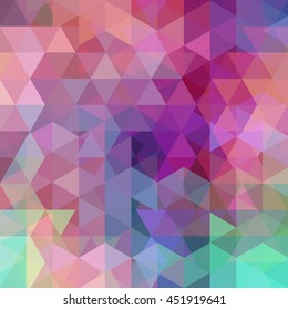 Background of geometric shapes. Abstract triangle geometrical background. Mosaic pattern. Vector EPS 10. Vector colorful  illustration