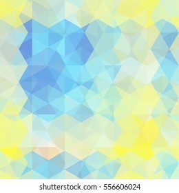 Background of geometric shapes. Abstract triangle geometrical background. Mosaic pattern. Vector EPS 10. Vector illustration. Pastel blue, yellow colors.