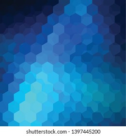 Background of geometric shapes. Blue mosaic pattern. Vector EPS 10. Vector illustration