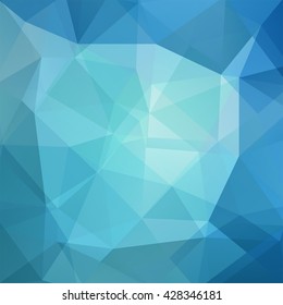 Background of geometric shapes. Blue mosaic pattern. Vector EPS 10. Vector illustration.   Blue color. 