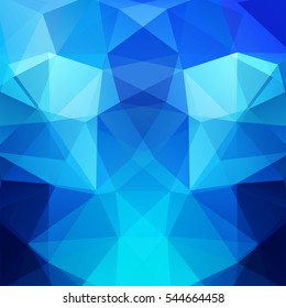 Background of geometric shapes. Blue mosaic pattern. Vector EPS 10. Vector illustration