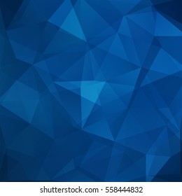 Background of geometric shapes. Blue mosaic pattern. Vector EPS 10. Vector illustration