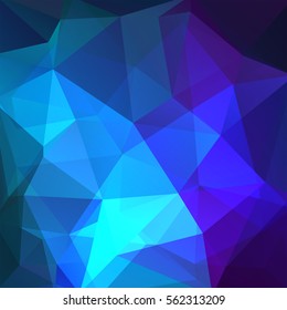 Background of geometric shapes. Blue mosaic pattern. Vector EPS 10. Vector illustration.