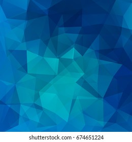 Background of geometric shapes. Blue mosaic pattern. Vector EPS 10. Vector illustration