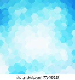 Background of geometric shapes. Blue mosaic pattern. Vector EPS 10. Vector illustration