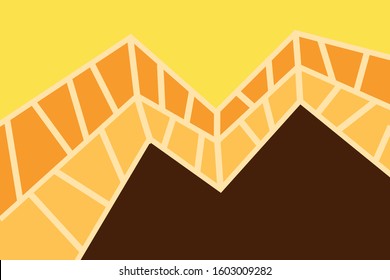 Background of geometric shapes, bright colored mold to create an abstract image