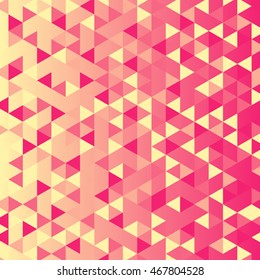 The background of geometric shapes. Bright triangles. Geometric pattern.