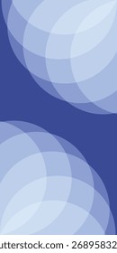Background geometric shapes circle radial gradient blue overlay. Technology banner template