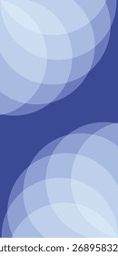 As formas geométricas de plano de fundo circundam a sobreposição azul de gradiente radial. Modelo de banner de tecnologia