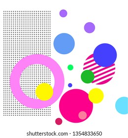 Background from geometric shapes, circles.