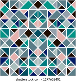 Background of geometric shapes. Colorful mosaic pattern. 