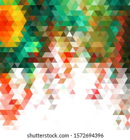 Background of geometric shapes. Colorful mosaic pattern. Retro triangle background