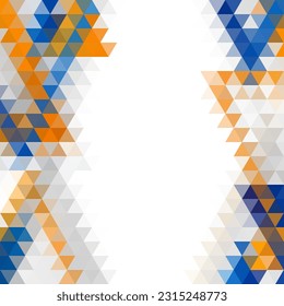 Background of geometric shapes. Colorful mosaic pattern. Triangle