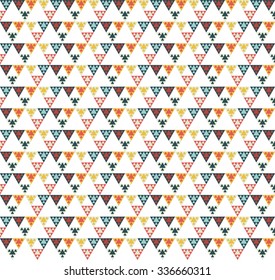 Background of geometric shapes. Colorful mosaic pattern. Retro triangle background. Triangle pattern.