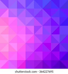 Background of geometric shapes. Colorful mosaic pattern. Retro triangle background