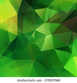 Background of geometric shapes. Colorful mosaic pattern. Vector EPS 10. Vector illustration. Green color. 