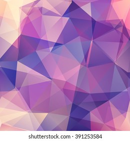 Background of geometric shapes. Colorful mosaic pattern. Vector EPS 10. Vector illustration. Pink, blue colors. 
