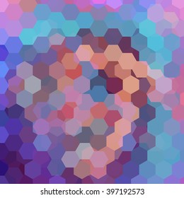 Background of geometric shapes. Colorful mosaic pattern. Vector EPS 10. Vector illustration. orange, Purple, blue color. 