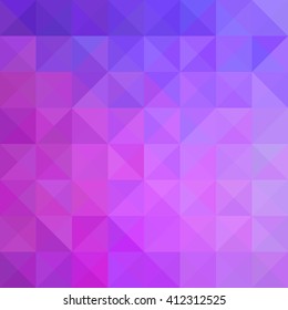 Background of geometric shapes. Colorful mosaic pattern. Retro triangle background