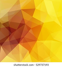 Background of geometric shapes.  Colorful mosaic pattern. Vector EPS 10. Vector illustration. Yellow, orange colors. 