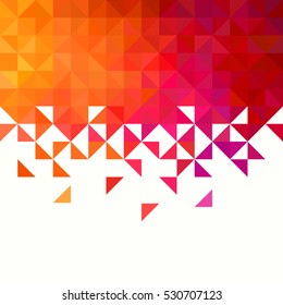 Background of geometric shapes. Colorful mosaic pattern. Triangle 