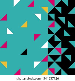 Background of geometric shapes. Colorful mosaic pattern. Triangle