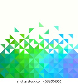 Background of geometric shapes. Colorful mosaic pattern. Triangle