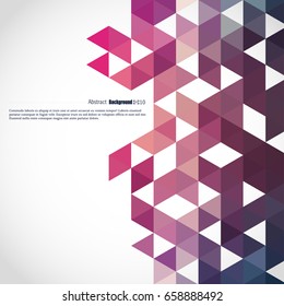 Background of geometric shapes. Colorful mosaic pattern. Triangle