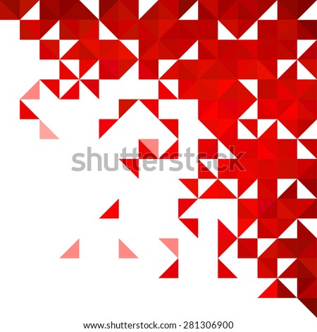 Background of geometric shapes. Colorful mosaic pattern. Retro triangle corner background