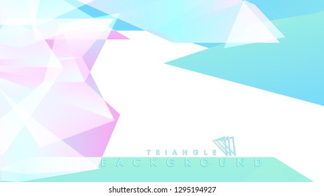Background of geometric shapes. Colorful triangle pattern. Vector EPS 10. Blue, pink, purple colors . Vector illustration.