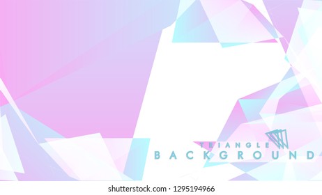 Background of geometric shapes. Colorful triangle pattern. Vector EPS 10. Blue, pink, purple colors . Vector illustration.
