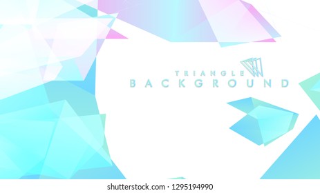 Background of geometric shapes. Colorful triangle pattern. Vector EPS 10. Blue, pink, purple colors . Vector illustration.