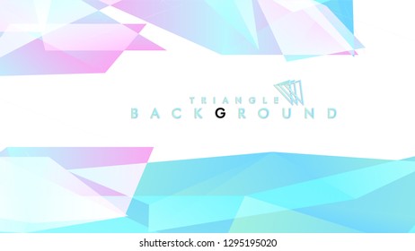 Background of geometric shapes. Colorful triangle pattern. Vector EPS 10. Blue, pink, purple colors . Vector illustration.