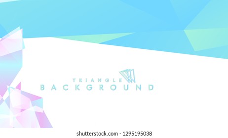 Background of geometric shapes. Colorful triangle pattern. Vector EPS 10. Blue, pink, purple colors . Vector illustration.