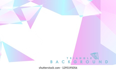 Background of geometric shapes. Colorful triangle pattern. Vector EPS 10. Blue, pink, purple colors . Vector illustration.