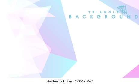 Background of geometric shapes. Colorful triangle pattern. Vector EPS 10. Blue, pink, purple colors . Vector illustration.