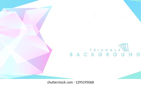 Background of geometric shapes. Colorful triangle pattern. Vector EPS 10. Blue, pink, purple colors . Vector illustration.
