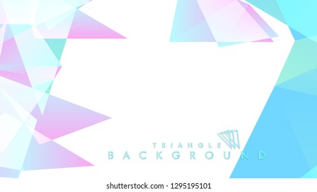 Background of geometric shapes. Colorful triangle pattern. Vector EPS 10. Blue, pink, purple colors . Vector illustration.