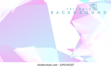 Background of geometric shapes. Colorful triangle pattern. Vector EPS 10. Blue, pink, purple colors . Vector illustration.