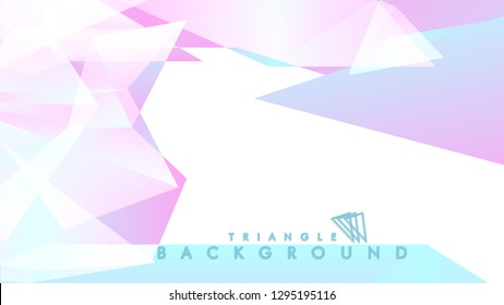 Background of geometric shapes. Colorful triangle pattern. Vector EPS 10. Blue, pink, purple colors . Vector illustration.