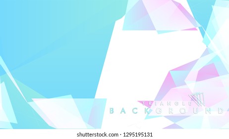 Background of geometric shapes. Colorful triangle pattern. Vector EPS 10. Blue, pink, purple colors . Vector illustration.