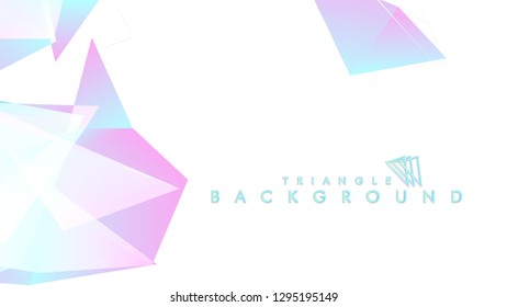 Background of geometric shapes. Colorful triangle pattern. Vector EPS 10. Blue, pink, purple colors . Vector illustration.