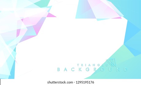 Background of geometric shapes. Colorful triangle pattern. Vector EPS 10. Blue, pink, purple colors . Vector illustration.