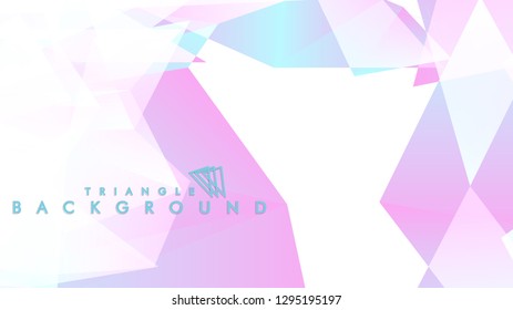 Background of geometric shapes. Colorful triangle pattern. Vector EPS 10. Blue, pink, purple colors . Vector illustration.